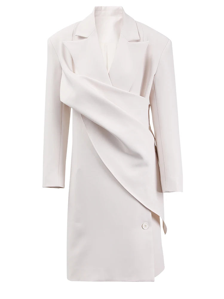 "The Sculpted Elegance" Wrap Blazer