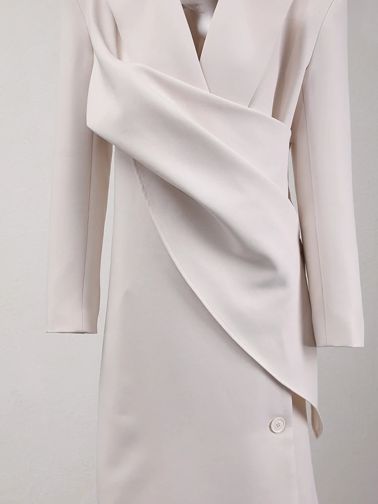 "The Sculpted Elegance" Wrap Blazer