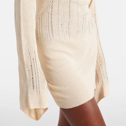 "The Radiance" Off-Shoulder Knit Dress